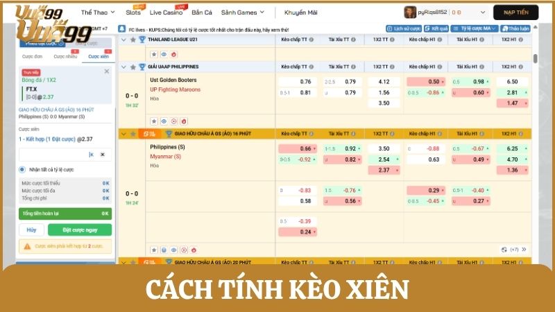 Hướng dẫn cách tính cược xiên chuẩn xác dành cho tân binh mới tham gia