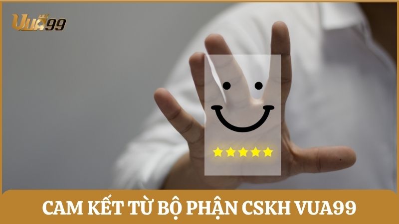 Đội ngũ CSKH của Vua99 cam kết hỗ trợ người chơi tận tình, 24/7 theo đúng quy định