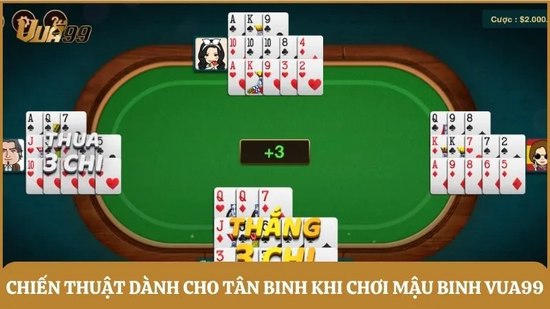 Chiến thuật dành cho tân binh khi chơi Mậu Binh Vua99